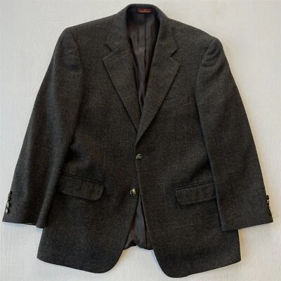 Blazer Abrigo Deportivo Chaqueta Austin Reed 40S Espiga Ethomas Lana Cachemira Tweed Foto 1 de 4