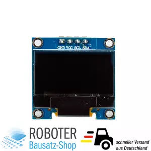 0.96" OLED Display monochrome I2C/IIC/TWI 128x64 Pixel für Arduino - Bild 1 von 2