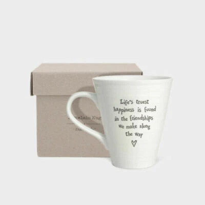 East of India Life's truest happiness...Porcelain Mug Friendship Keepsake Gift  - Image 1 of 3