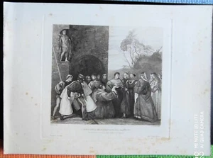 1800 STAMPA LITOGRAFICA L'INNOCENZA MANIFESTATA DAL BAMBINO - Picture 1 of 1