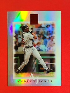 Andruw Jones 2003 Topps Tribute Contemporary RED Refractor SSP #d /225 Braves 34