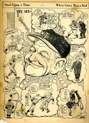 Casey Stengel  JSA Cert Signed  9x12 Vintage Photo Autograph - Image 1 of 2