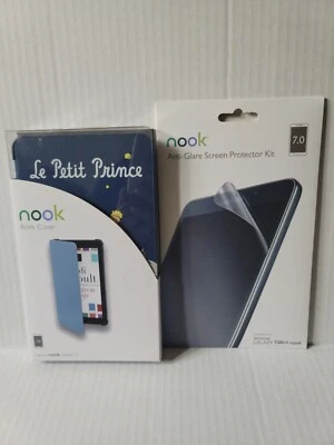 Nook Tablet 7" Book Cover/Anti Glare Screen Protector Bundle,  FREE SHIP - Image 1 of 3