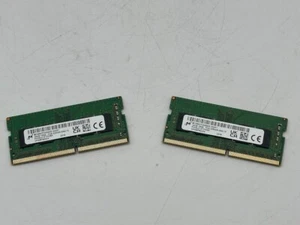 32GB Micron 2x 16GB RAM DDR4 3200 Mhz PC4-3200AA SO DIMM MTA8ATF2G64HZ-3G2F1 - Picture 1 of 3