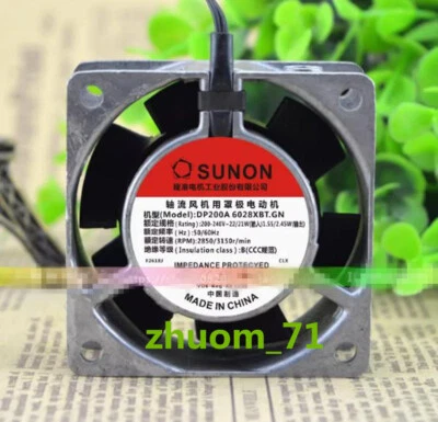 1PC SUNON 220-240V DP200A 6028XBT.GN 6030 Cabinet cooling fan - Image 1 of 2