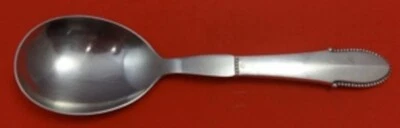 Colher para servir salada de prata esterlina com miçangas por Georg Jensen / colher de frutas vermelhas WS 9" - Imagem 1 de 2