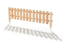 Steckzaun Lärche 120 x 30 cm Zaun Gartenzaun Holzzaun Zaunelemente - Bild 1 von 2