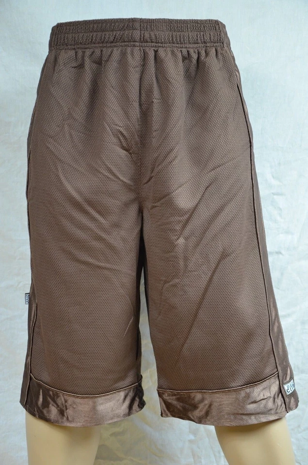 PANTALONES CORTOS DE MALLA PRO CLUB MARRÓN GIMNASIO PESO PESADO BALONCESTO HOMBRE JERSEY S-7XL Foto 1 de 1