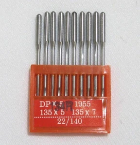 ORANGE DP x 5  DPx5  135x5  135x7  1955  134R Size #22 / 140  Pack of 10 Needles - Picture 1 of 3