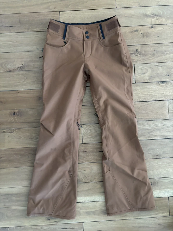 Holden女式紧身滑雪滑雪冬季裤,深骆驼棕色,小号 — 第 1/4 张图片