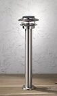 WOFI Outdoor Garden LED Solar Floor Lamp Torch Brushed Stainless Steel IP44