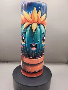 Cactus Stronger than the storm Cute funny 20 oz Tumbler #20016 - Picture 1 of 3