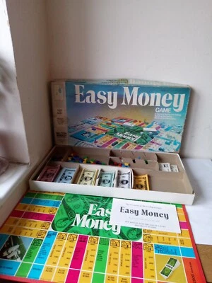 Vintage Easy Money Board Game by  MB 4620 Milton Bradley 1974 retro family fun - Image 1 of 4