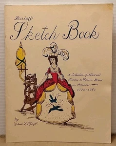 DISTAFF SKETCH BOOK by Robert Klinger 1974 Revolutionary War Patterns 1st Print - Picture 1 of 7
