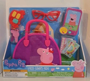NUEVO EN CAJA Peppa Pig Bolsa de Transporte Monedero Juego con 9 Piezas, Juego de Simulación - Imagen 1 de 2