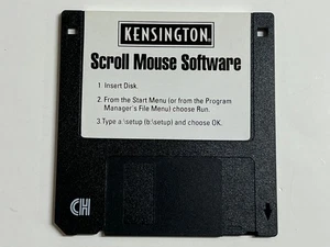 Kensington Scroll Mouse Software 3.5 Dyskietka PC - Zdjęcie 1 z 3
