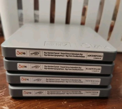 Lote de troqueles de estampación Big Shot TIPOS ALFABETO Y NÚMEROS Sizzix COMPLETO Foto 1 de 4