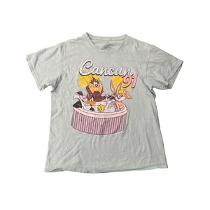 Vintage Looney Tunes 90s Cancun 91 Mexico Hello Folks Tee Men’s Sz M - Picture 1 of 8