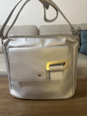 House Of Milano Silver Colour Handbag, RRP £49, NEW - Image 1 of 4