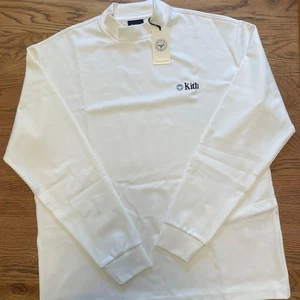 Camisa Larga KITH x TaylorMade Cuello Simulado Blanca Mediana Sin Usar con Etiquetas - Imagen 1 de 10