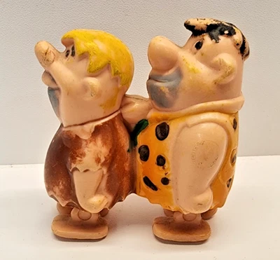 Vintage Marx 1960'S Flintstones Fred and Barney Ramp Walkers - Image 1 of 4