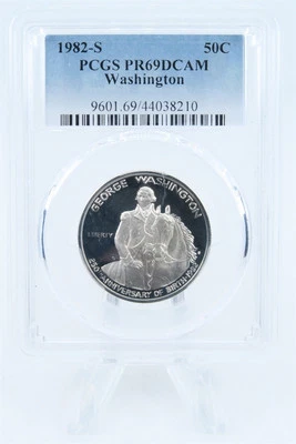 1982-S PCGS PR69DCAM Washington Modern Commemorative Half Dollar Proof 50C - Image 1 of 2