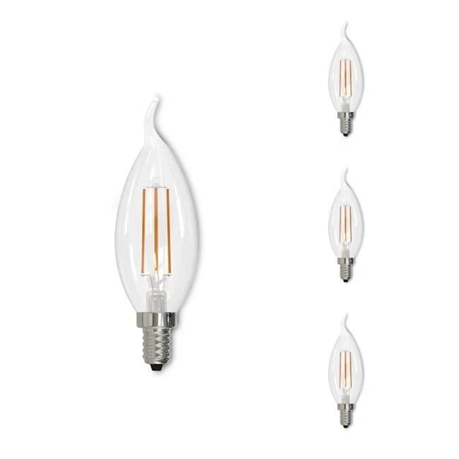 Bulbrite Pack of (4) 4.5W LED CA10 2700K Filament Bulb - Image 1 of 1