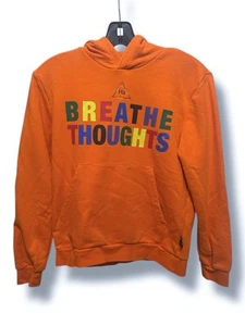 Adidas x Pharrell Williams Youth Medium Hoodie Orange Breathe Thoughts Comfort - Picture 1 of 11