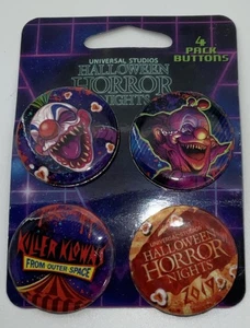 Universal Halloween Horror Nights 2019 Killer Klowns Button Set - Picture 1 of 2