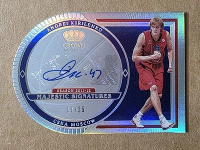 2023-24 Crown Royale EuroLeague Andrei Kirilenko Majestic Signatures 17/25 Auto - Image 1 of 2