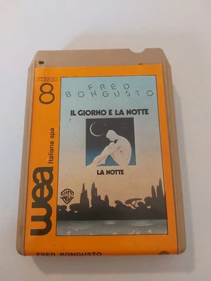  CASSETTA  STEREO 8 FRED BONGUSTO LA NOTTE  D'EPOCA FUNZIONANTE OTTIMO STATO. - Immagine 1 di 3