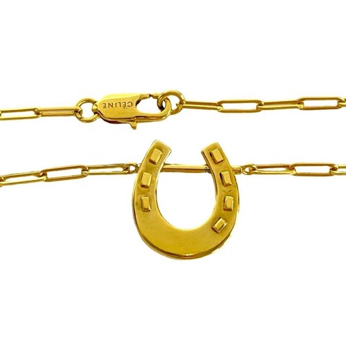 Collana CELINE accessori pendenti motivo ferro di cavallo