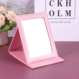 Travel Mirror Makeup Dressing Foldable Cosmetic Desktop Standing - Picture 1 of 11