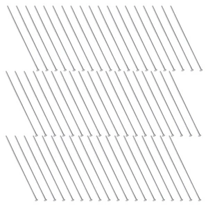 300 piezas pasadores de cabeza plana para hacer joyas rectas rebordear metal - Imagen 1 de 12