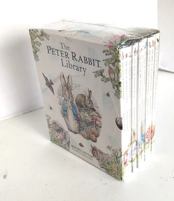 The Peter Rabbit Library By Beatrix Potter 12 Vol. Boxed Hardcover Books Sealed Foto 1 de 4