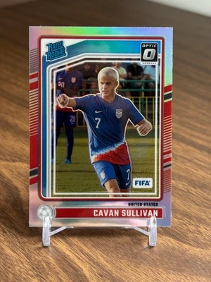 Cavan Sullivan 2024 2024-25 Panini Donruss FIFA #184 Optic Holo Prizm Rookie RC Foto 1 de 2