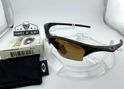 OAKLEY HALF JACKET 1.0 XLJ ROOTBEER GOLD IRIDIUM SUNGLASSES 03-651 VINTAGE RARE - Image 1 of 4