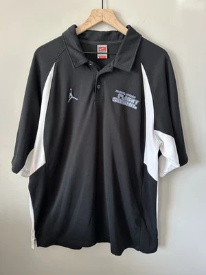 Camisa Polo Negra Vintage Nike Micheal Jordan FLIGHT SCHOOL Calce Seco Para Hombre XXL Foto 1 de 4