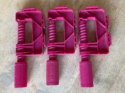 Abrazaderas vintage Hot Wheels Redline Era C, púrpura, lote de 3, completas Foto 1 de 4