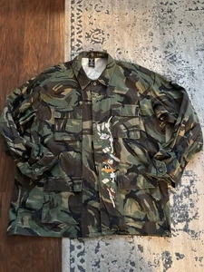 Looney Tunes Camo Jacket VTG Army Camouflage 1990s Warner Bros 90s hip hop XL - Picture 1 of 6