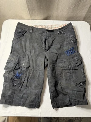 FOX JEANS Men's Ives Casual Military Camo Cargo Work Shorts SIZE 38’’ - Image 1 of 4