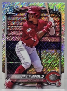 2025 Bowman 1st Chrome SHIMMER REFRACTOR Jirvin Morillo Cincinnati #BCP-160 - Bild 1 von 2