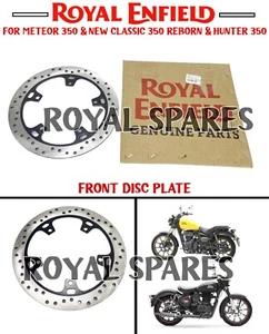 Royal Enfield "FRONT DISC PLATE" For New Classic 350, Meteor 350 & Hunter 350 - Picture 1 of 11