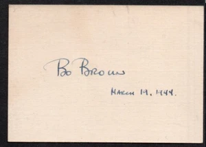 American cartoonist Robert Franklin Bo Brown autograph on a piece of cardstock - Picture 1 of 1