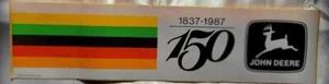 Vintage 1987 John Deere Bumper Sticker 150th Anniversary 1837-1987 - Picture 1 of 1