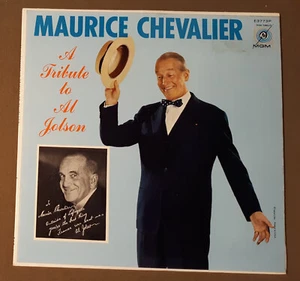Maurice Chevalier A Tribute to Al Jolson by MGM Records 33rpm VINYL LP Record - Picture 1 of 3
