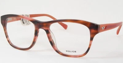 POLICE ICY 1 V1867 6DBM Semi-Matt Pinkish Brown Havana EYEGLASSES 51-18-145mm - Image 1 of 4