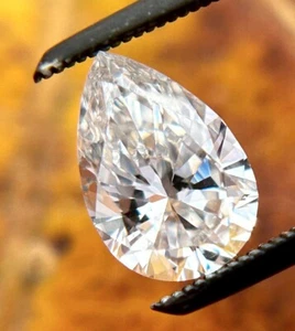 Loose CVD Lab Grown Diamond 3 x 5 MM Pear D Color IF CLARITY Certified Diamond - Picture 1 of 6