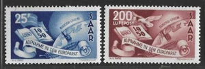 SAAR 1980 COUNCIL OF EUROPE SET SCOTT # 225, C12 MINT NEVER HINGED VF - Picture 1 of 2