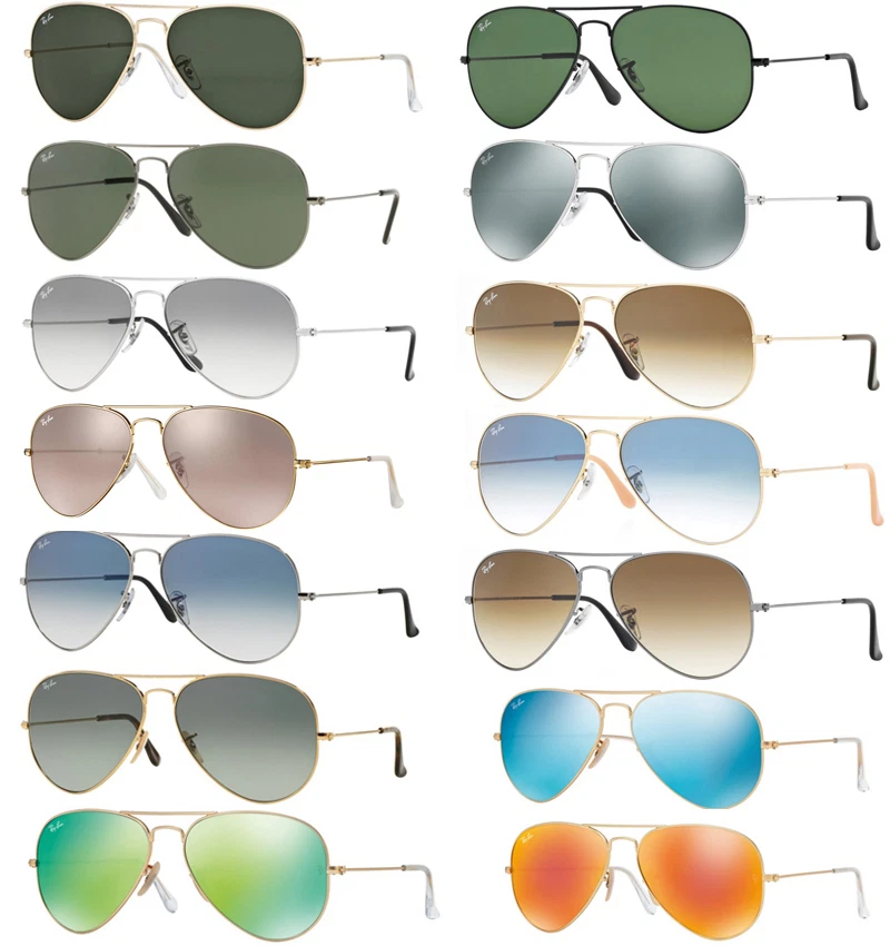 RAY BAN RB 3025 AVIATOR GOCCIA OCCHIALI DA SOLE SUNGLASSES SUNNENBRILLE LUNETTES - Immagine 1 di 1